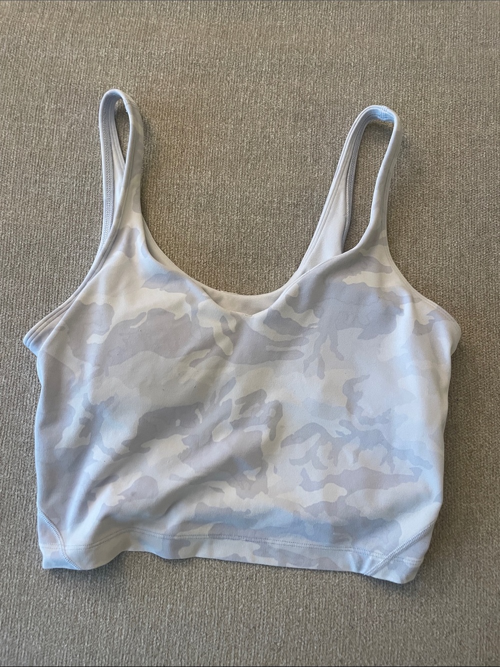 lululemon athletica Light Gray Camo Scoop Bralette
